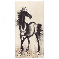 Liz Jainy 家居裝飾品 畫作 書法 東方畫 馬 02 K13716