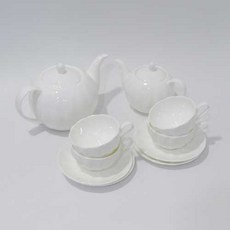 Chammelier 茶壺 2 種 + 茶杯 4p + 茶杯架 4p 套組, 1套, 茶壺+茶杯+茶杯