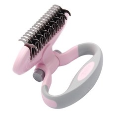 Petsuri 寵物折疊刷 11.5 x 12cm, 粉色+灰色, 1個