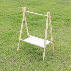 Cashfrit木質印度掛飾+燈串+袋子+S型掛勾 4入組, 混色