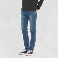 jambangee 男式無帶切口 Biostone 全犛牛水洗緊身牛仔褲 AL3DIG506DB