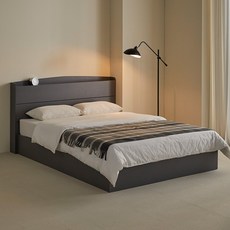파로마 조이 USB 포트 충전 침대 프레임 + 코자 본넬 라텍폼스 20T 매트리스 세트 방문설치, 프레임(그레이) + 매트리스(단일 색상)