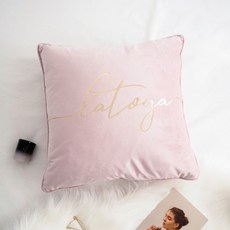 Moment 燙金字母抱枕CJ-MA52, 混合色