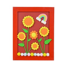 ADICO 粘土相框 DIY 製作彩虹和向日葵, 混色