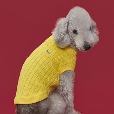 DOG-i 狗狗衣服 寵物狗 純棉針織衫, 黃色