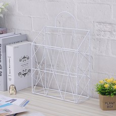 w에이블 인테리어 철제 벽걸이 수납함, 02 화이트