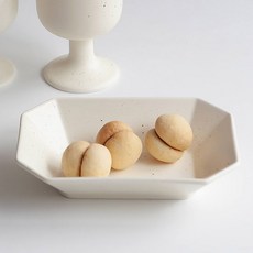 NICOTT 韓國製 Here 手工八角碗, 1個, 棉花象牙白