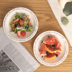 Syracuse CHINA 紐約字母甜點圓盤2件組, 1套, 酒紅色 + 海軍藍