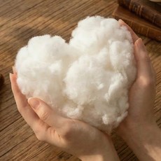 리드홈 프리미엄 국내산 호텔 구름 쿠션솜 1kg, 화이트, 1개