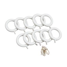 일반 커튼링 35mm 10p + 커튼핀 10p, 아이보리, 1개