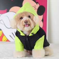 에이미러브즈펫 반려동물 CH 하네스패딩, 라임, 1개