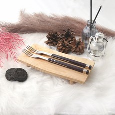 Bogen Solen方形餐具餐叉, 深櫻桃色, 2個