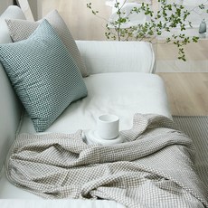 AND COTTON 復古印花棉質薄毯