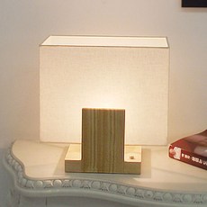 Nuiino原木方形床頭燈, 淺木色