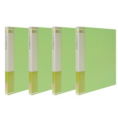 新概念透明文件夾 HC1307 A4 20頁, 淺綠色, 4個