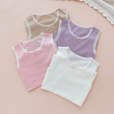Avanki 女童迷你蕾絲背心 A款 4件組