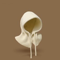 Malltoday 女性用熱門滑雪圍脖, 1個, 01 米白色針織圍巾