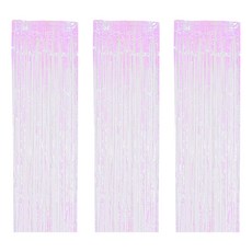 joyparty 派對錫箔窗簾, 珍珠白, 3個