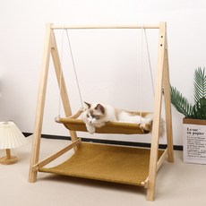 REDPUPPY 洛可可木製鞦韆, 深黃色, 1個