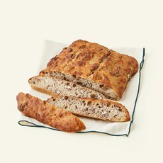 브로드카세 72시간 발효 저당 호밀 사워도우 피칸 깜빠뉴, 550g, 1개, 1개입