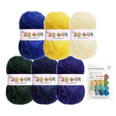 Yarna 梵谷菜瓜布 80g x 6入 + 圖稿 B 名畫概念套組, 1 星夜, 1套