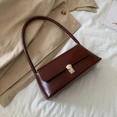 PEONIST 法式小巧扣環皮革時尚托特包