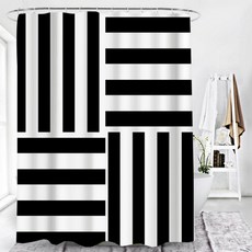 北歐風浴室浴簾 Type4 200 x 180 cm, 1個