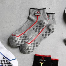 NEWTOP 男款防滑高爾夫球短襪, 灰色