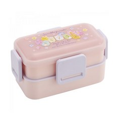 Skater 可愛印花雙層便當盒 PFLW4AG 600ml, 角落生物, 1組