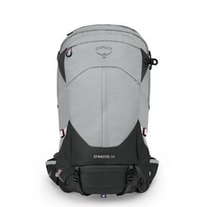 OSPREY Stratos 34後背包 34L 含防雨罩, 煙灰色