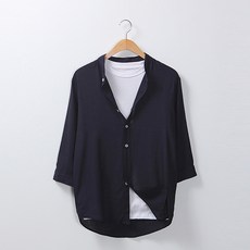 레이먼 남성용 통기성 베마 7부 린넨 셔츠