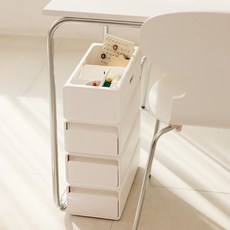 플라팜 수플레 모듈형 서랍장 B TYPE + C TYPE 3p 세트, 4단, 화이트