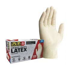 MECHANIX WEAR 重型乳膠手套白色, 100入, 1盒
