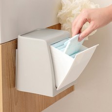 Today Living 女性用一鍵式廁所衛生棉收納盒 R98382W, 灰色, 1層, 1個