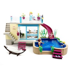 playmobil 摩比人 平房和泳池圖 70435, 1個