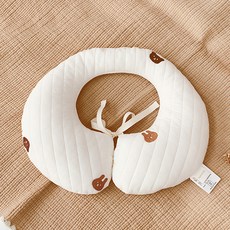 마롤로뜨 유아용 100수 누빔 유모차 카시트 목쿠션, 바니베어