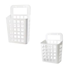 Zihu 吸附式洗衣籃小號+大號套組, 1套, 白色的