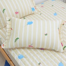 이블랑 아동용 순면 베개커버, 레빗 베이지, 1개