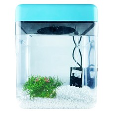 Rora Pet 壓克力方形LED魚缸, 水晶白