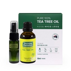 Thursday Plantation 星期四農莊 茶樹精油 50ml+空瓶 20ml, 1組