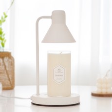 The Sweet Candle + Mono Candle Warmer 白色錶盤 + 燈泡 2p 套裝, 3 Eucalyptus, 白色