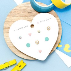 日常造型耳環 8入