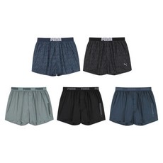 PUMA 男士日常純棉四角褲5件組(95~110)