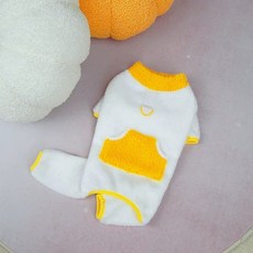 코코스튜디오 반려동물 삐약이 하네스 올인원 옷, 화이트