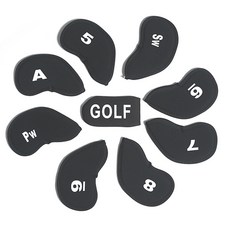 鐵桿頭套9件組, 1套, 黑色