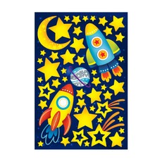 Fantastics 夜光星星貼紙 前往宇宙 NS-78, 5套, 混合顏色