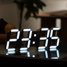 FLaiTO 3D LED 室內壁鐘 第3季 38cm, 白色