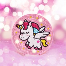 居家裝飾 LED 兒童鑽石畫 DIY, 1個, 1 天使獨角獸