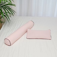 아띠블랑 유아용 요루거즈 베개 + 바디필로우 세트, 라이트핑크