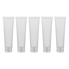 선동상사 무광 여행용 크림 로션 튜브공병 100g, 5개, 화이트